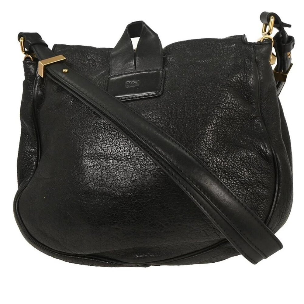Chloe Black Leather Mavis Shoulder Bag 02-10-51-5811 155296 - Picture 2 of 10